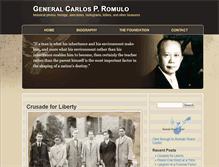 Tablet Screenshot of carlospromulo.org